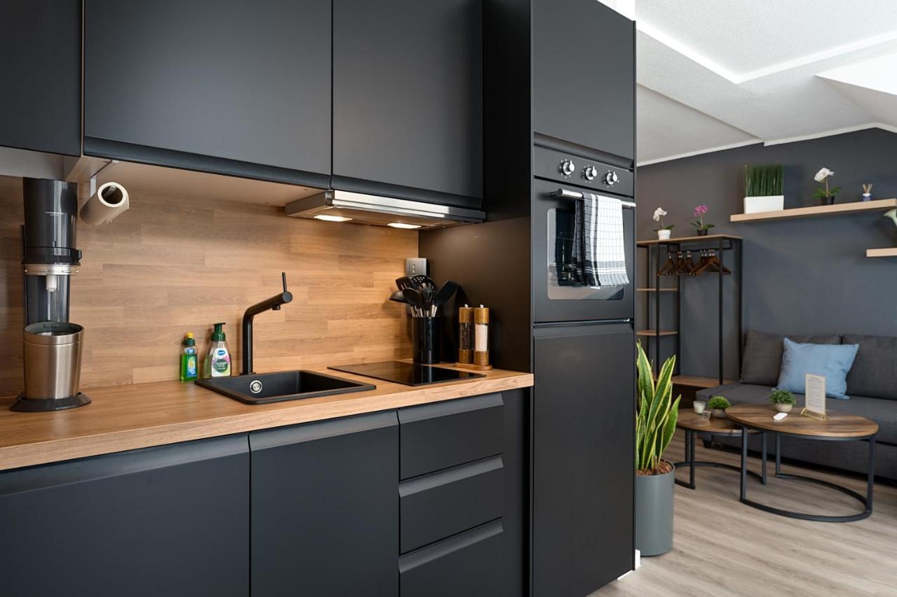 Federnest - Luxus-Studio - Kingsize Boxspringbett - Home-Office Mit Monitor Und Drucker - 11 Min Hbf Duisburg Buitenkant foto
