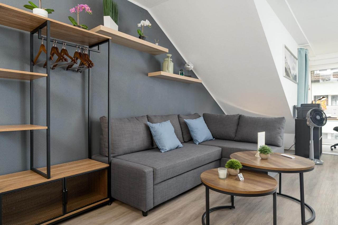 Federnest - Luxus-Studio - Kingsize Boxspringbett - Home-Office Mit Monitor Und Drucker - 11 Min Hbf Duisburg Buitenkant foto